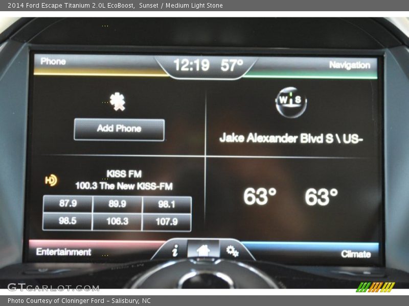 Sunset / Medium Light Stone 2014 Ford Escape Titanium 2.0L EcoBoost