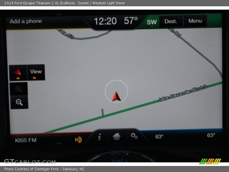 Sunset / Medium Light Stone 2014 Ford Escape Titanium 2.0L EcoBoost