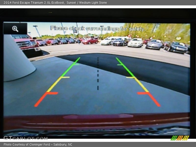 Sunset / Medium Light Stone 2014 Ford Escape Titanium 2.0L EcoBoost