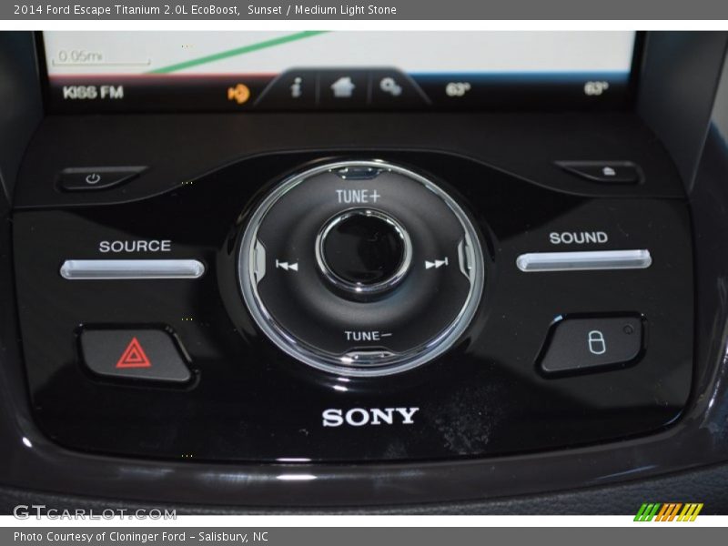 Sunset / Medium Light Stone 2014 Ford Escape Titanium 2.0L EcoBoost