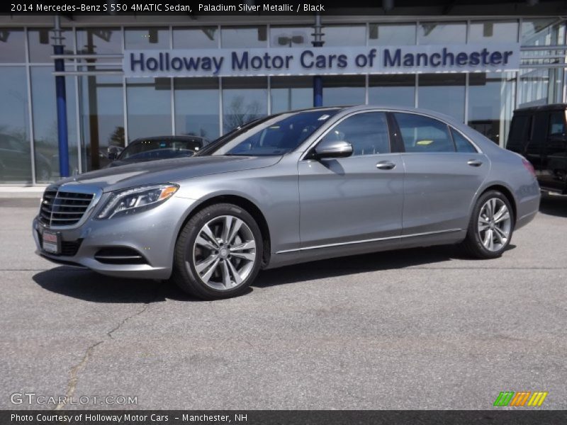 Paladium Silver Metallic / Black 2014 Mercedes-Benz S 550 4MATIC Sedan