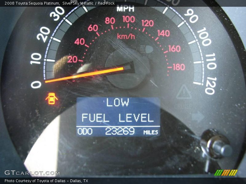 Silver Sky Metallic / Red Rock 2008 Toyota Sequoia Platinum
