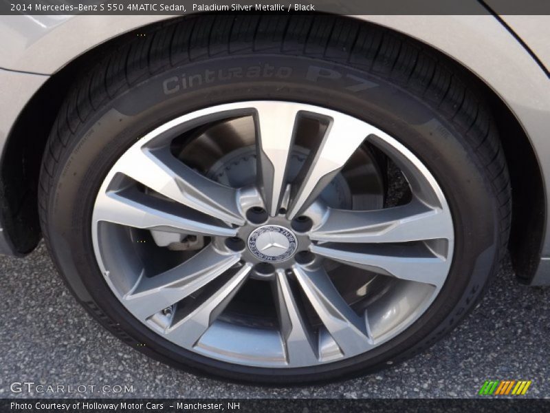 Paladium Silver Metallic / Black 2014 Mercedes-Benz S 550 4MATIC Sedan
