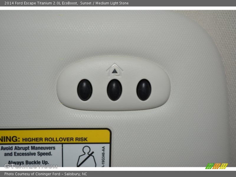 Sunset / Medium Light Stone 2014 Ford Escape Titanium 2.0L EcoBoost
