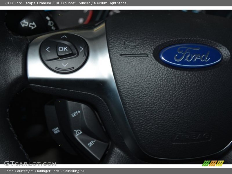 Sunset / Medium Light Stone 2014 Ford Escape Titanium 2.0L EcoBoost