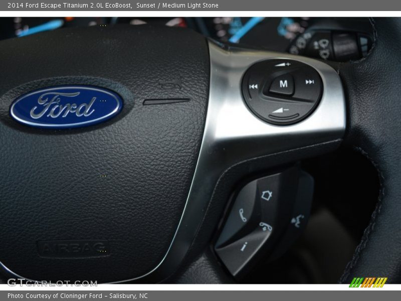 Sunset / Medium Light Stone 2014 Ford Escape Titanium 2.0L EcoBoost