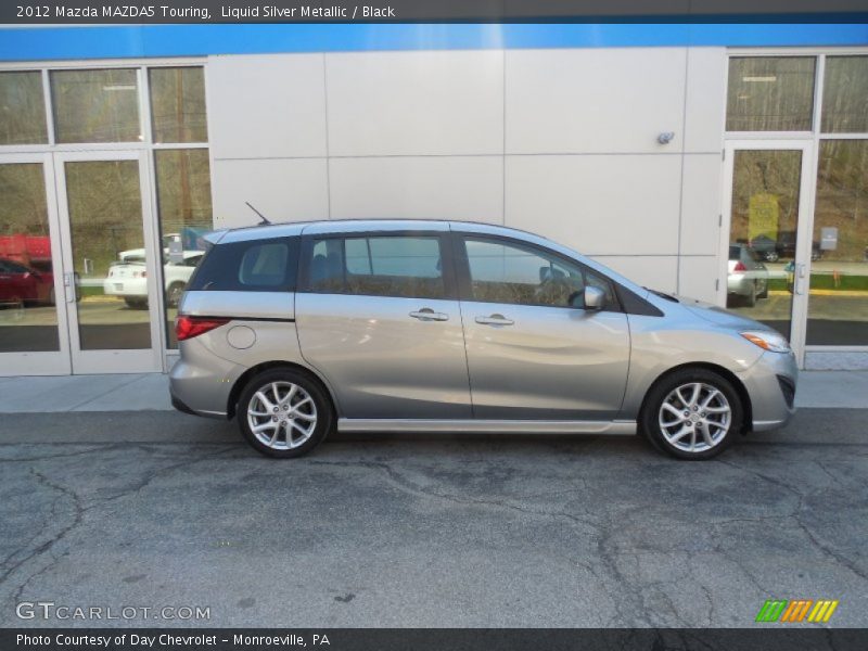 Liquid Silver Metallic / Black 2012 Mazda MAZDA5 Touring