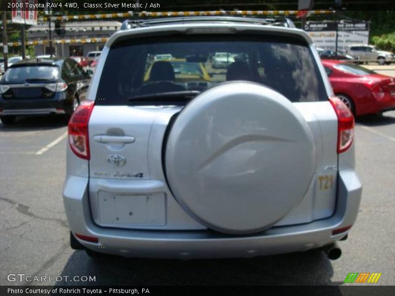 Classic Silver Metallic / Ash 2008 Toyota RAV4 4WD