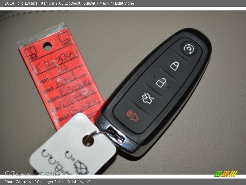 Sunset / Medium Light Stone 2014 Ford Escape Titanium 2.0L EcoBoost