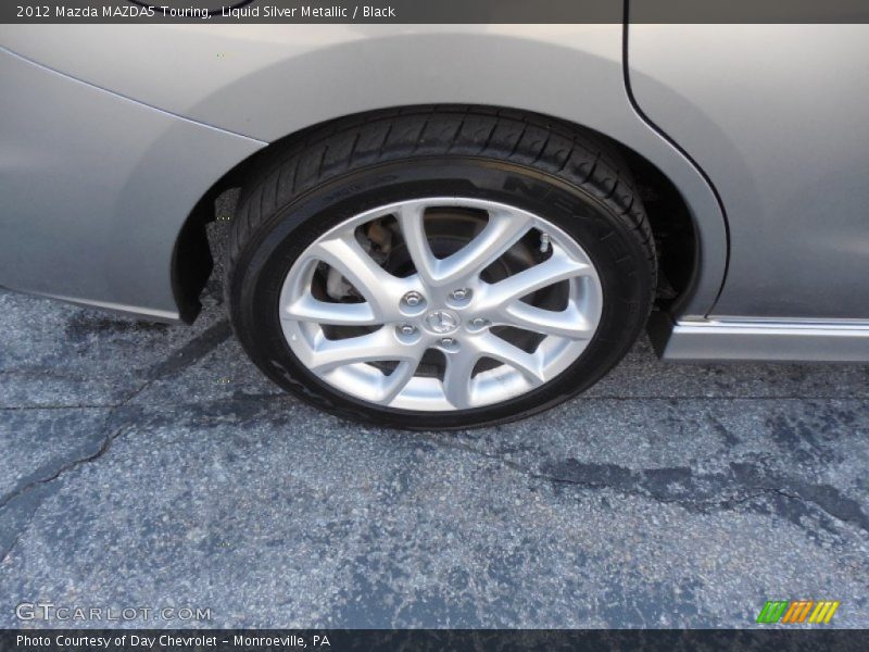 Liquid Silver Metallic / Black 2012 Mazda MAZDA5 Touring
