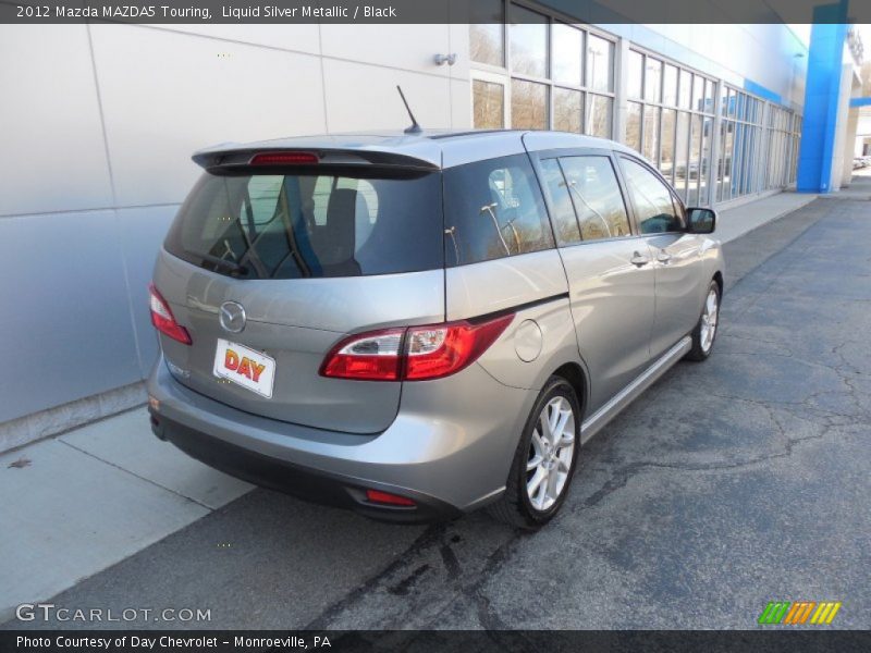 Liquid Silver Metallic / Black 2012 Mazda MAZDA5 Touring
