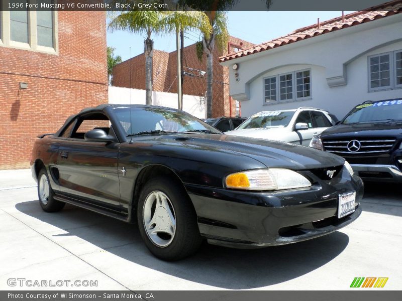 Black / Grey Cloth 1996 Ford Mustang V6 Convertible