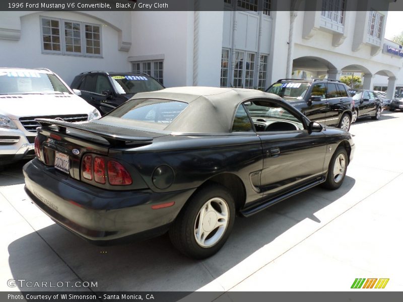 Black / Grey Cloth 1996 Ford Mustang V6 Convertible