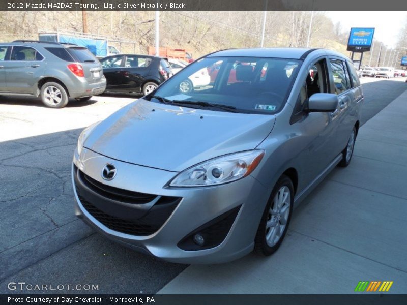 Liquid Silver Metallic / Black 2012 Mazda MAZDA5 Touring
