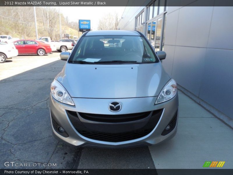 Liquid Silver Metallic / Black 2012 Mazda MAZDA5 Touring