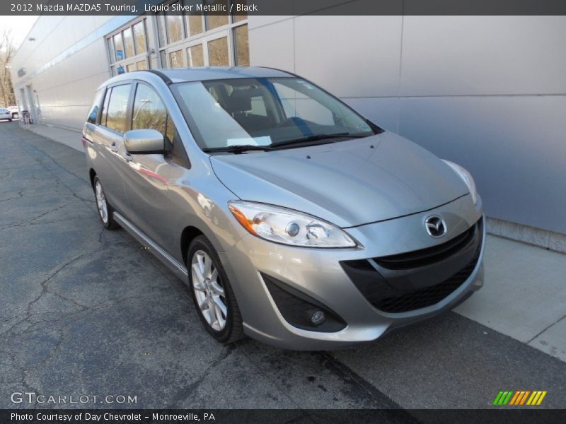 Liquid Silver Metallic / Black 2012 Mazda MAZDA5 Touring