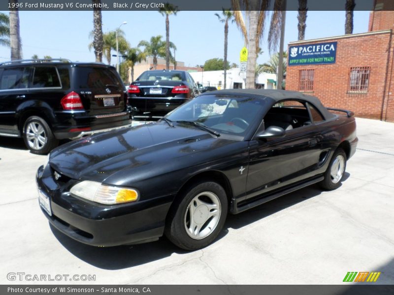 Black / Grey Cloth 1996 Ford Mustang V6 Convertible