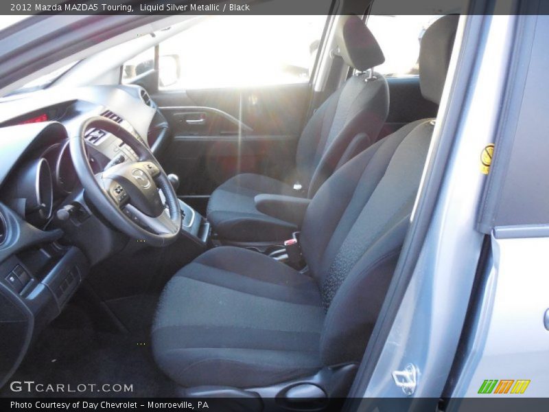 Liquid Silver Metallic / Black 2012 Mazda MAZDA5 Touring