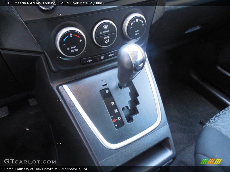 Liquid Silver Metallic / Black 2012 Mazda MAZDA5 Touring
