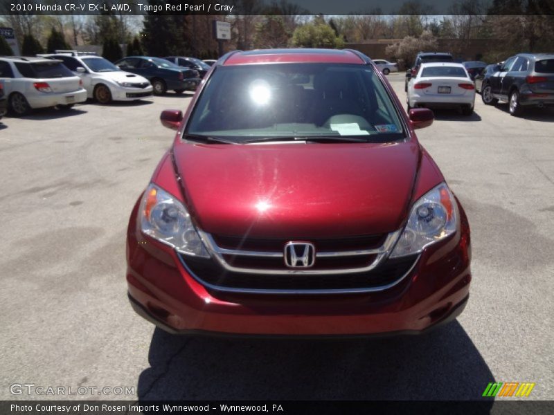 Tango Red Pearl / Gray 2010 Honda CR-V EX-L AWD