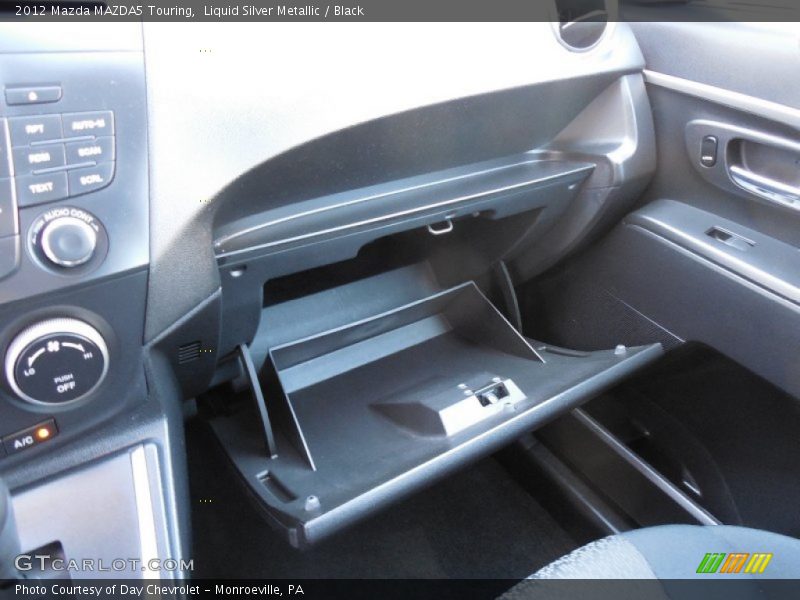 Liquid Silver Metallic / Black 2012 Mazda MAZDA5 Touring