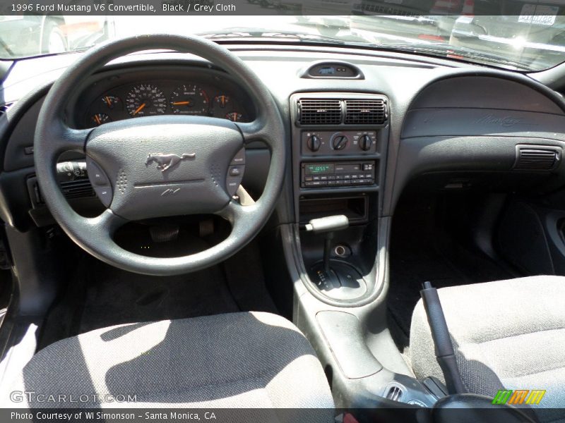 Black / Grey Cloth 1996 Ford Mustang V6 Convertible