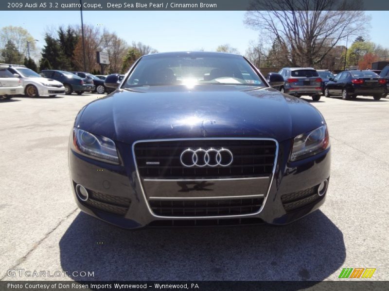 Deep Sea Blue Pearl / Cinnamon Brown 2009 Audi A5 3.2 quattro Coupe