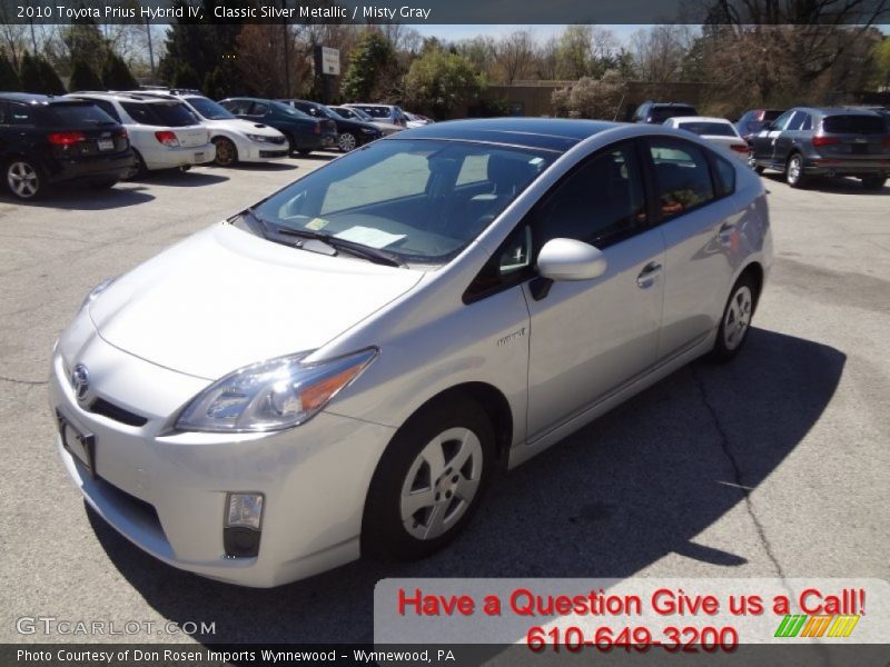 Classic Silver Metallic / Misty Gray 2010 Toyota Prius Hybrid IV