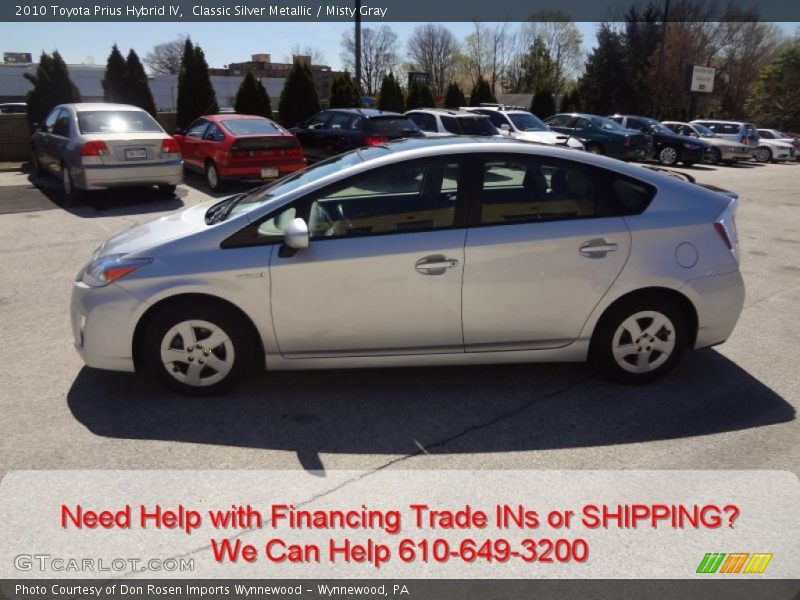 Classic Silver Metallic / Misty Gray 2010 Toyota Prius Hybrid IV