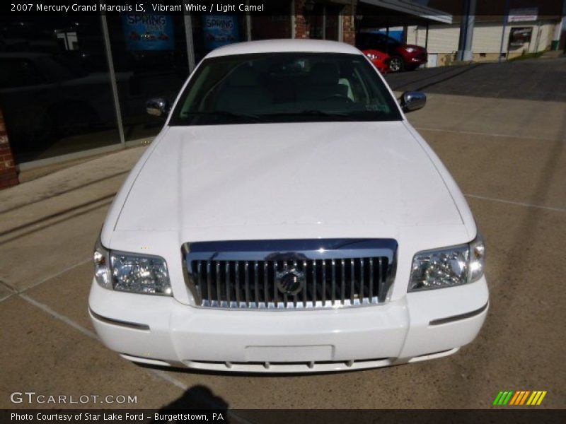 Vibrant White / Light Camel 2007 Mercury Grand Marquis LS