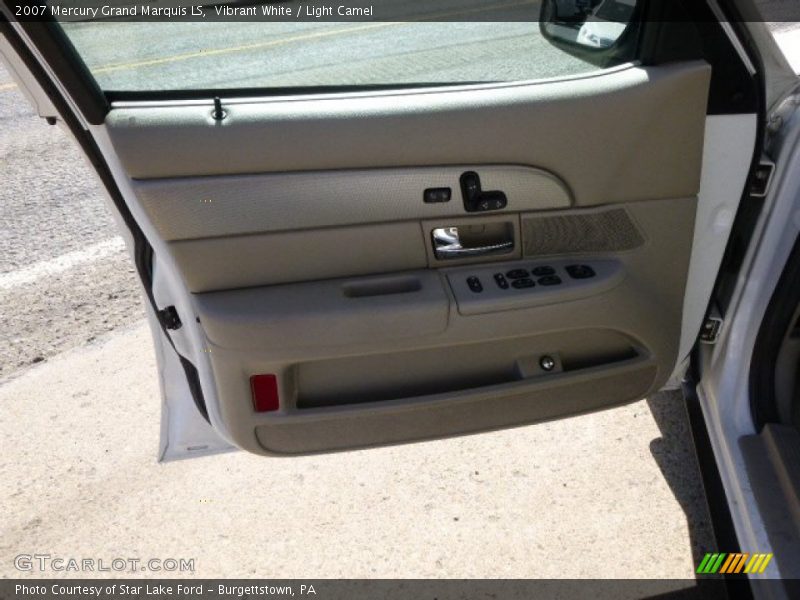 Vibrant White / Light Camel 2007 Mercury Grand Marquis LS