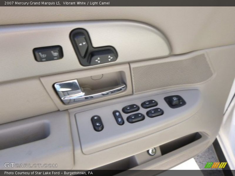Vibrant White / Light Camel 2007 Mercury Grand Marquis LS