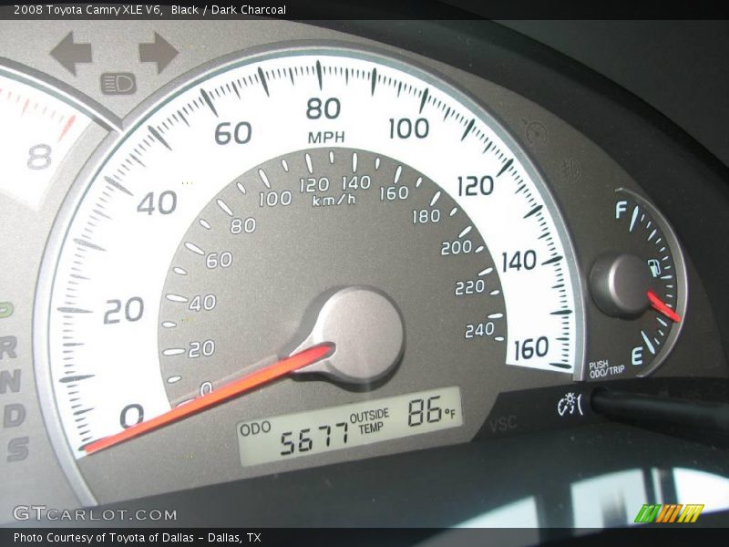 Black / Dark Charcoal 2008 Toyota Camry XLE V6