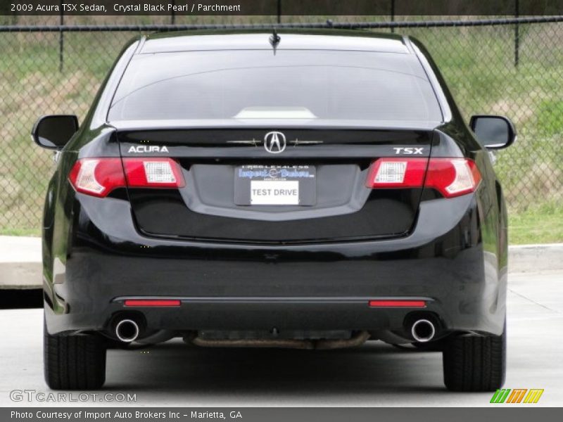 Crystal Black Pearl / Parchment 2009 Acura TSX Sedan