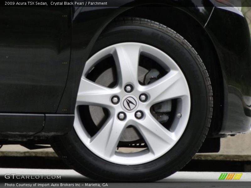 Crystal Black Pearl / Parchment 2009 Acura TSX Sedan