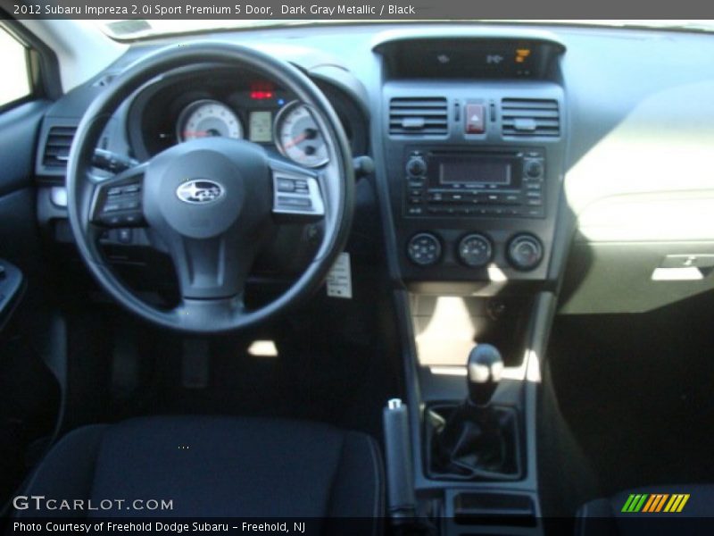 Dark Gray Metallic / Black 2012 Subaru Impreza 2.0i Sport Premium 5 Door