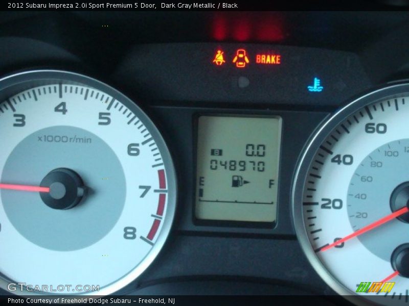 Dark Gray Metallic / Black 2012 Subaru Impreza 2.0i Sport Premium 5 Door