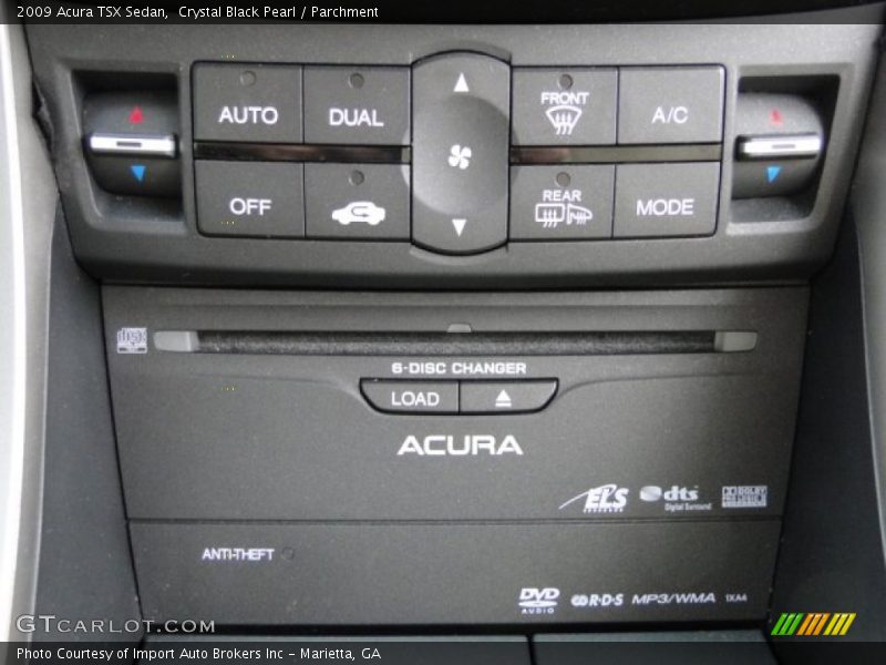 Crystal Black Pearl / Parchment 2009 Acura TSX Sedan