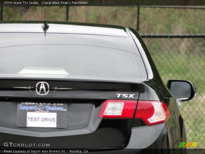 Crystal Black Pearl / Parchment 2009 Acura TSX Sedan