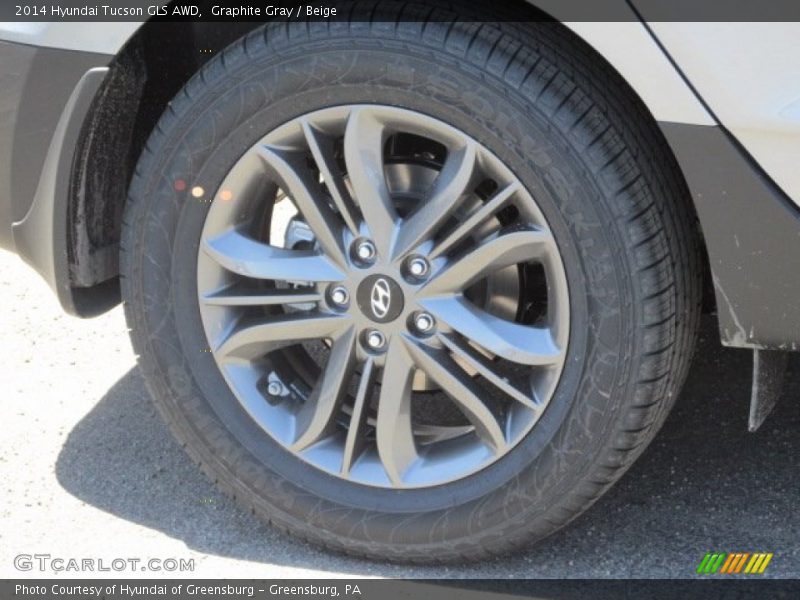 Graphite Gray / Beige 2014 Hyundai Tucson GLS AWD