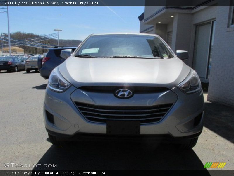 Graphite Gray / Beige 2014 Hyundai Tucson GLS AWD