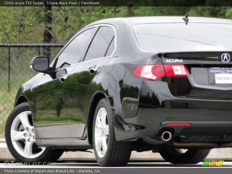 Crystal Black Pearl / Parchment 2009 Acura TSX Sedan