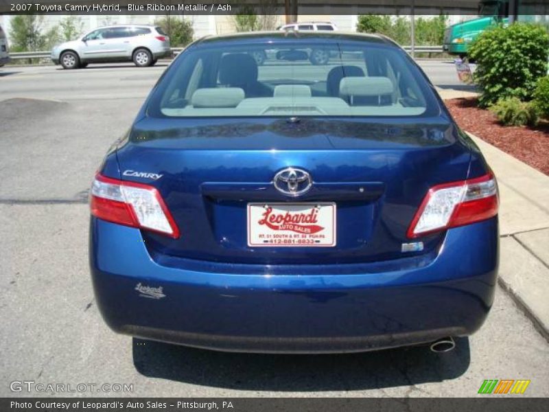 Blue Ribbon Metallic / Ash 2007 Toyota Camry Hybrid