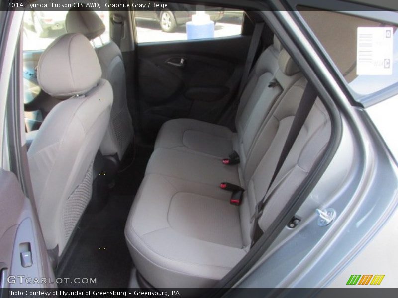Graphite Gray / Beige 2014 Hyundai Tucson GLS AWD