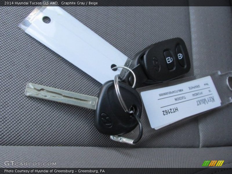 Graphite Gray / Beige 2014 Hyundai Tucson GLS AWD