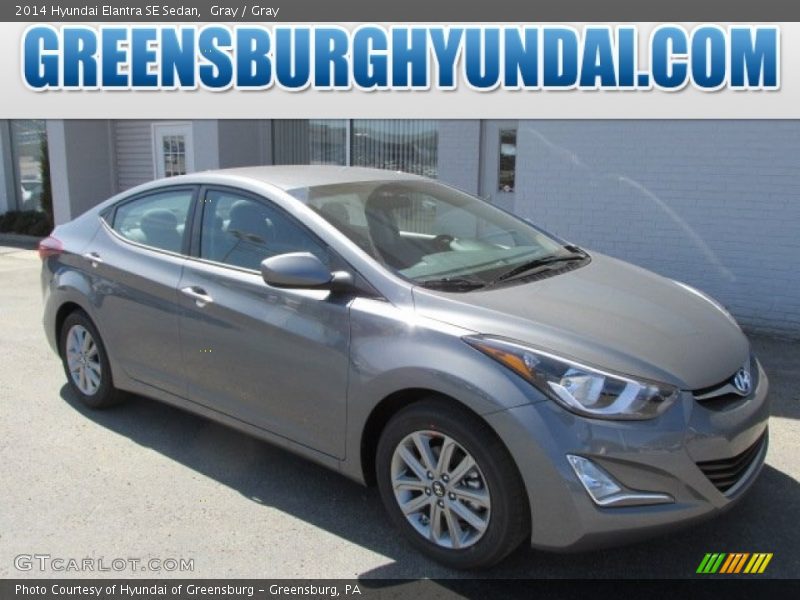 Gray / Gray 2014 Hyundai Elantra SE Sedan