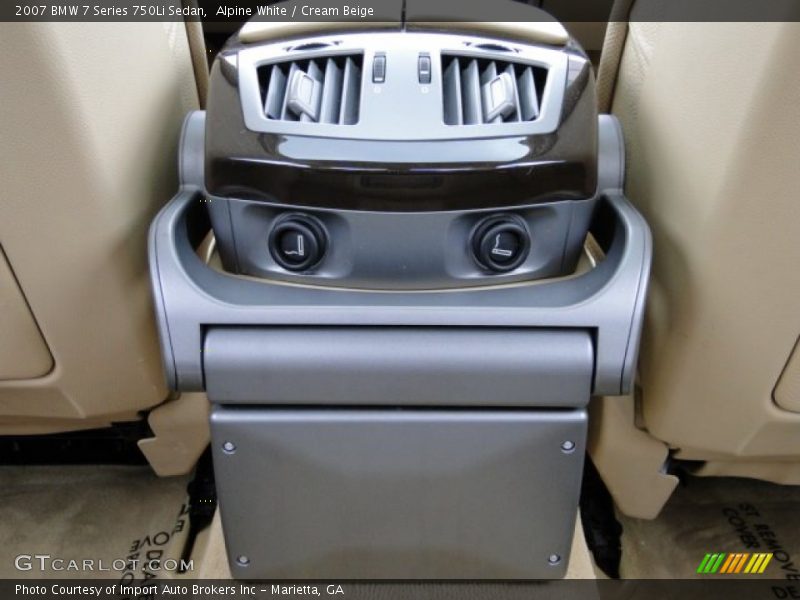 Alpine White / Cream Beige 2007 BMW 7 Series 750Li Sedan