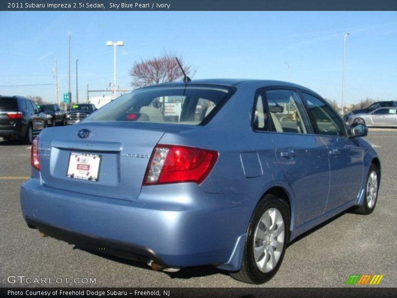 Sky Blue Pearl / Ivory 2011 Subaru Impreza 2.5i Sedan