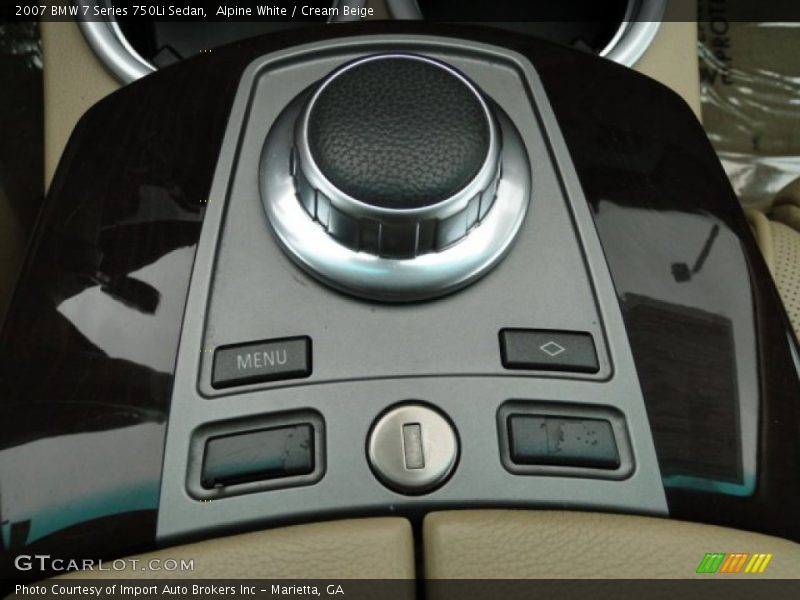 Alpine White / Cream Beige 2007 BMW 7 Series 750Li Sedan