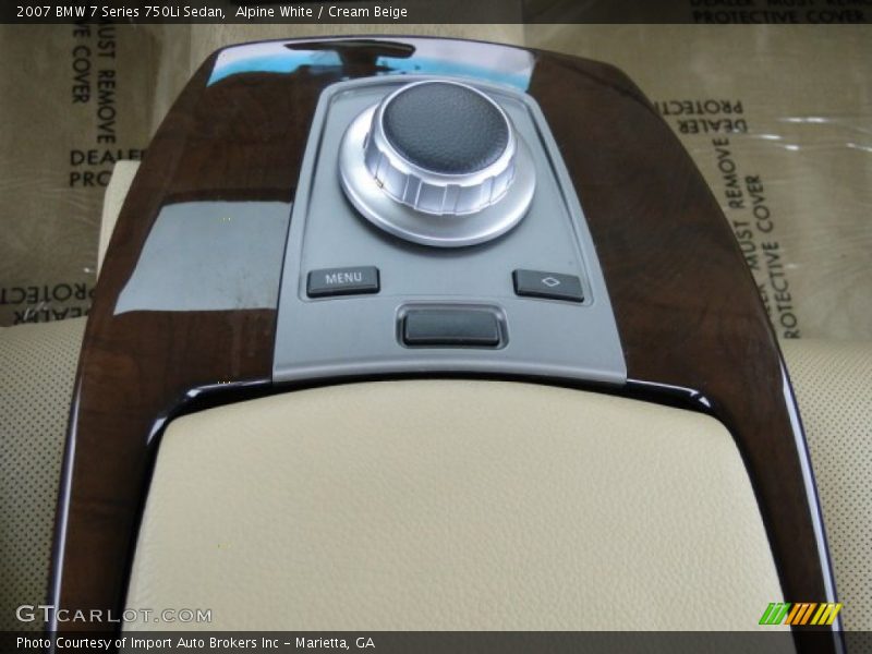 Alpine White / Cream Beige 2007 BMW 7 Series 750Li Sedan